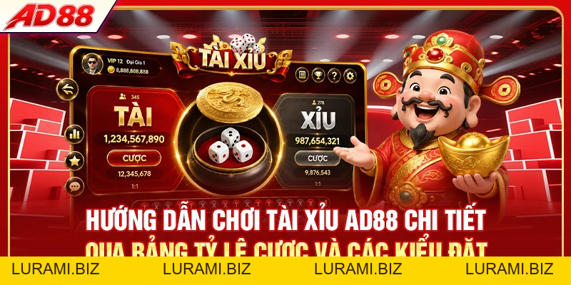 Hướng Dẫn Chơi Tài Xỉu AD88 - 3 Bước Vào Cầu Chuẩn - LURAMI.BIZ