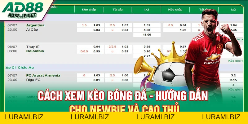 Cách Xem Kèo Bóng Đá - Hướng Dẫn Cho Newbie Và Cao Thủ - LURAMI.BIZ