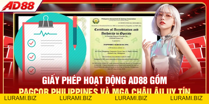 Giấy Phép Hoạt Động AD88 - Top #1 Tổ Chức Uy Tín, Minh Bạch - LURAMI.BIZ