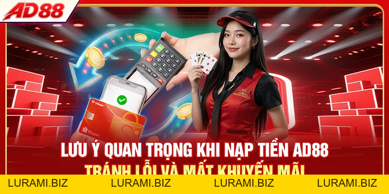 Nạp Tiền AD88 - 5 Phương Thức Giao Dịch Dưới 3 Phút - LURAMI.BIZ